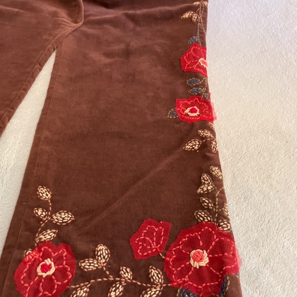 Pinwale Corduroy Slacks with Embellishments - Picture 4 of 7